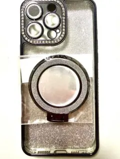 iPhone16promaxシルバー キラキラ取り外し可能 スマホケース　未使用