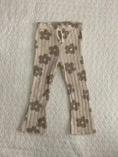 ZARA ベビー 花柄 リブパンツ 18-24ヶ月のサムネイル