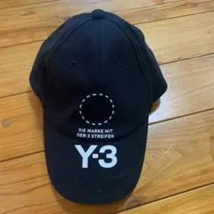 Y-3 ブラック ベースボールキャップ OSFA
