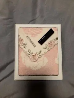 renoma　花柄刺繍 タオルハンカチ 箱入り