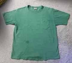 クルーネックTシャツ グリーン L