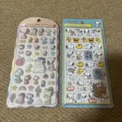 【正規品】ボンボンドロップシール　スヌーピー　ランドリー、コットンパフィセット