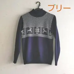古着屋さん★紺色ニット