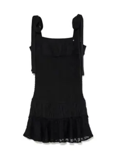 andmary Sala lace mini dress black - メルカリ