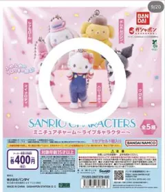 サンリオキャラクターズ ミニチュアチャーム ライブキャラクター キティ