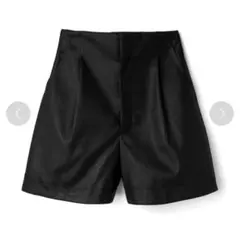 GRL グレイル フェイクレザー ショートパンツ 黒 ハイウエスト着痩せ