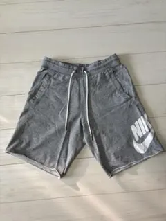 NIKE ナイキ スウェットハーフパンツ グレー Lサイズ ビッグロゴ
