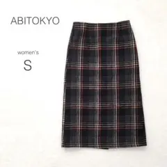 ABITOKYO アビトーキョー チェックスカート ミモレ丈 秋冬 大人かわいい