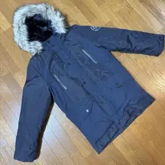 na7na 様専用ZARA BOYS 140 ダウンコート ネイビー　ファー付き