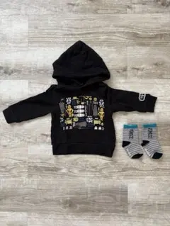 スターウォーズ slap slip パーカー 90 bebe ソックス13-15