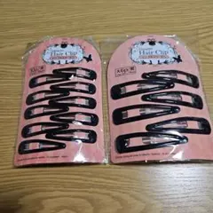 Triangular Hair Clip シンプルスリーピン 黒 16個セットのサムネイル