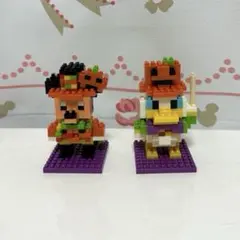 ディズニーナノブロック　ハロウィン　ミッキー　ドナルド　2点セット