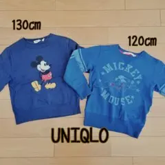 120-130㎝　UNIQLO　ミッキー　トレーナー　ニット