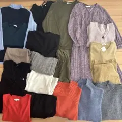 冬物 レディース まとめ売り セーター ワンピース ロングスカート M Ｌ