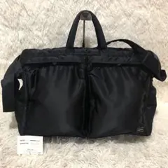 未使用☆ポーター タンカー 2WAY ボストンバッグ ショルダーバッグ ブラック
