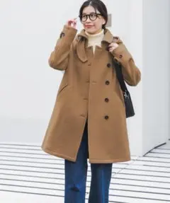 ★メルカリ便★アーバンリサーチドアーズ ショールカラー2WAYロングコート