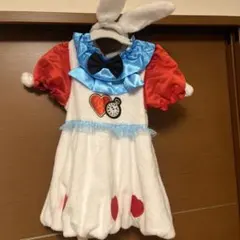 不思議の国のアリス　ウサギ耳付きコスチューム（120cm）