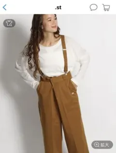 【niko and… × Dickies】別注アシメサス付きパンツ