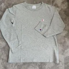 【試着のみ】Champion 長袖　ロング Tシャツグカットソー 140