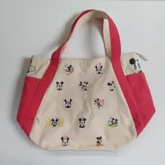 ミッキーマウス刺繍バッグ