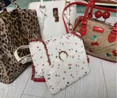 ぜーんぶまとめて　サマンサタバサ　バッグ4点＋おまけ長財布　さくらんぼ