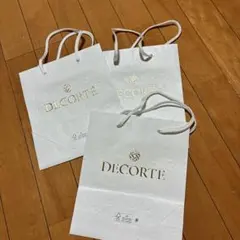 DECORTÉ ショップ袋 3枚セット ホワイト