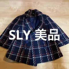 美品　SLY チェックレトロツイードデザインジャケット