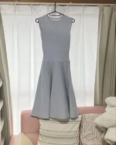 FRAY I.D ノースリーブひざ丈ワンピース　ニットワンピ