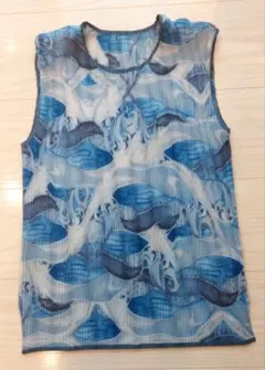 美品】イッセイミヤケ プリーツプリーズ 00SS 横尾忠則 プリントベスト