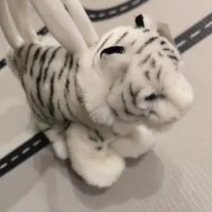 ドリームワールド ホワイトタイガー ぬいぐるみ ストラップ付き
