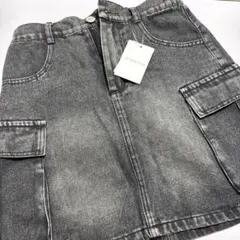 ポケット付き韓国風♡デニムスカート フリーサイズ