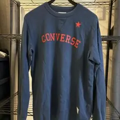 CONVERSE ネイビー クルーネック トレーナー