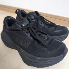 HOKA ボンダイ8 25cm ブラック スニーカー