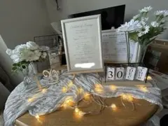 ウェディング　ウェルカムスペース一式　テーブルサイン