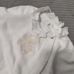 クロエ　Chloe　ホワイト フリル付きロンパース