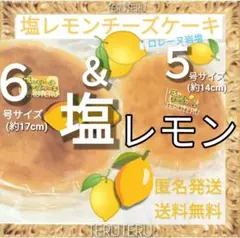 ②塩レモン チーズケーキ ６号＆５号 アウトレット 大阪前田製菓のサムネイル