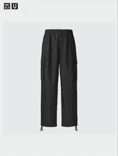 UNIQLO U ワイドフィットパラシュートカーゴパンツ size:L ブラック