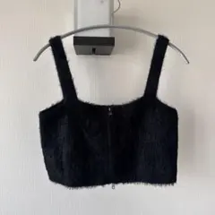 mystic シャギーニットビスチェ