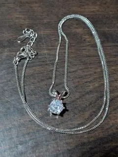 シルバーハート型ネックレス