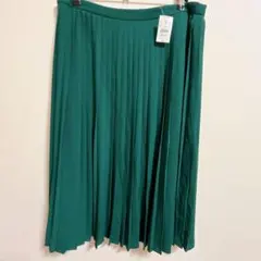 新品タグ付き✨J.Crew【LL相当】プリーツ スカート エメラルドグリーンのサムネイル