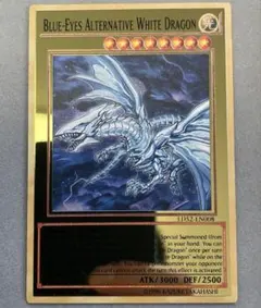 【希少品】　青眼の白龍 ゴールドカード　ステンレス　海外版　金属製カード　遊戯王 特に希少な商品 海外版 青眼の白龍 ゴールドカード メタル ステンレス