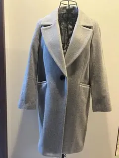 PLST プラステ ウールチェスターコートＳサイズ ライトグレー ★美品★