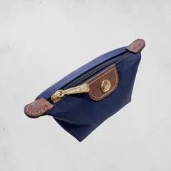 上品✨ Longchamp ミニポーチ 小物入れ ナイロン 軽量 ネイビー