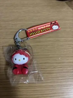ハローキティ 福島限定 あかべこバージョン キーホルダー　#1