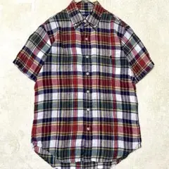 極美品】マーガレットハウエル チェック リネン 半袖 シャツ L - メルカリ
