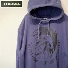 ひ*り様 古着) ディーゼル Diesel ネイビー パーカー