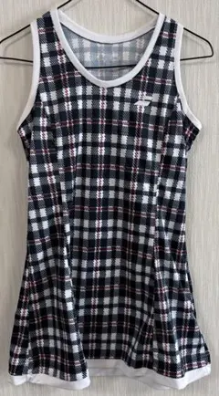 チェック柄タンクトップ テニス用