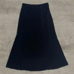 ブラックベロア フレアスカート
