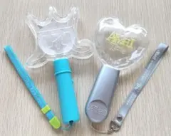 嵐 ペンライト ２本セット＊2007年 Time ハート形／風景コン 嵐ちゃん形