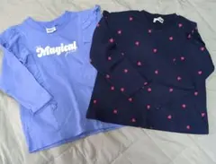 長袖カットソー　2枚セット　110cm　未着用